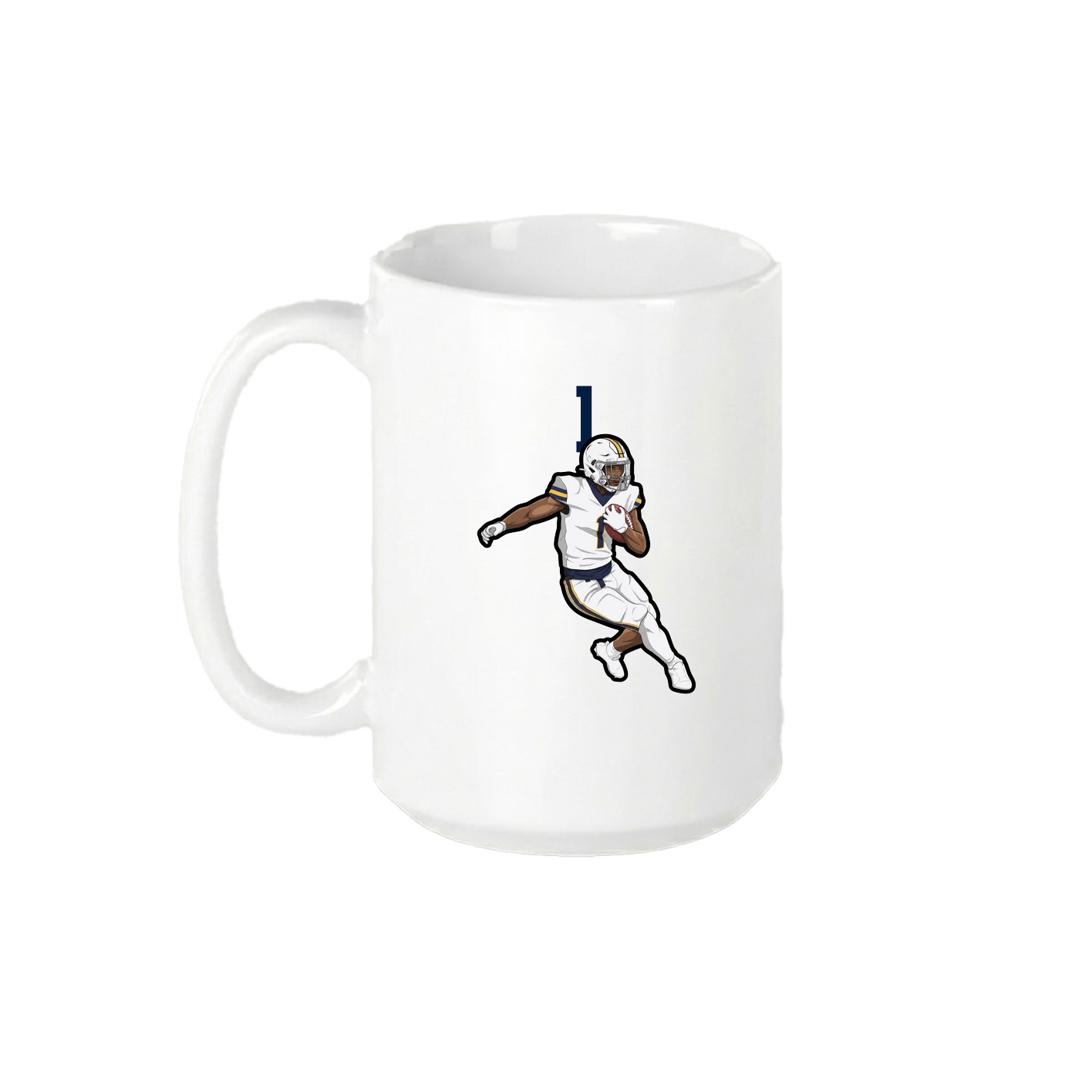 15oz Coffee Mug — Number Top in White