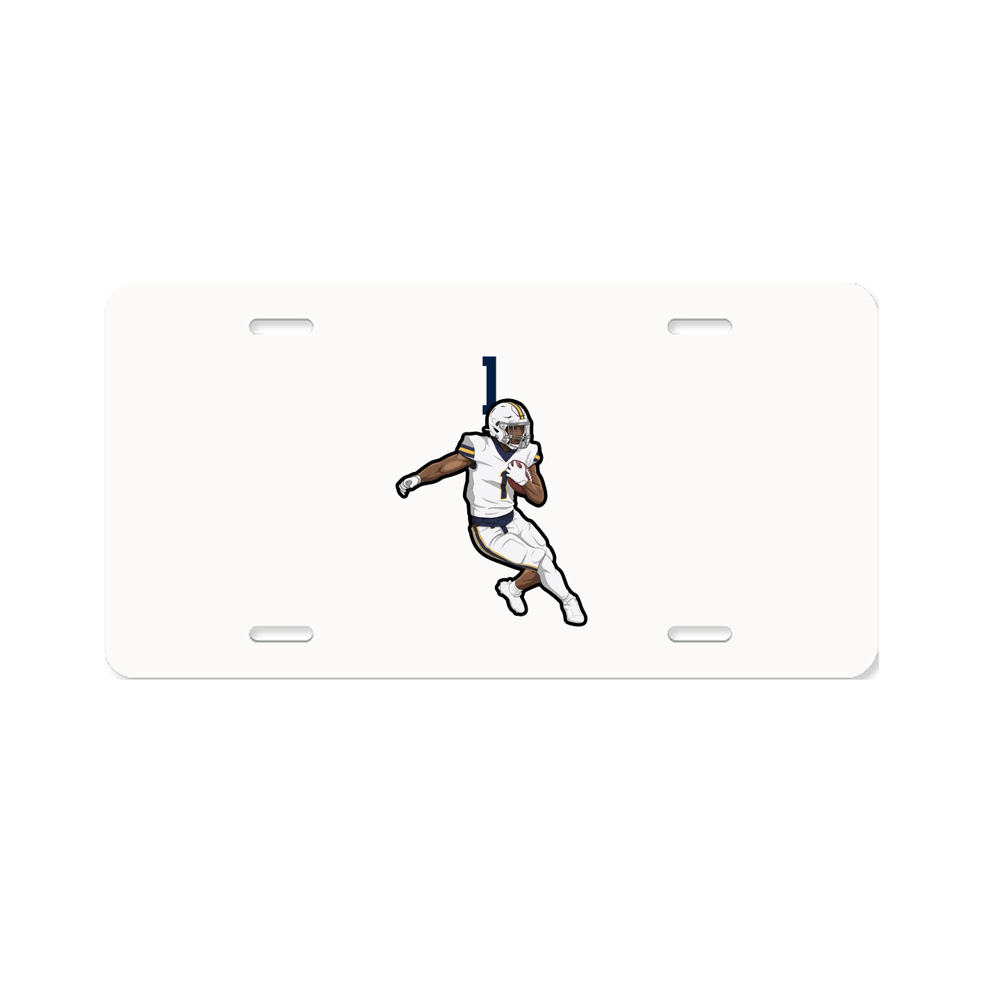 License Plate — Number Top in Classic