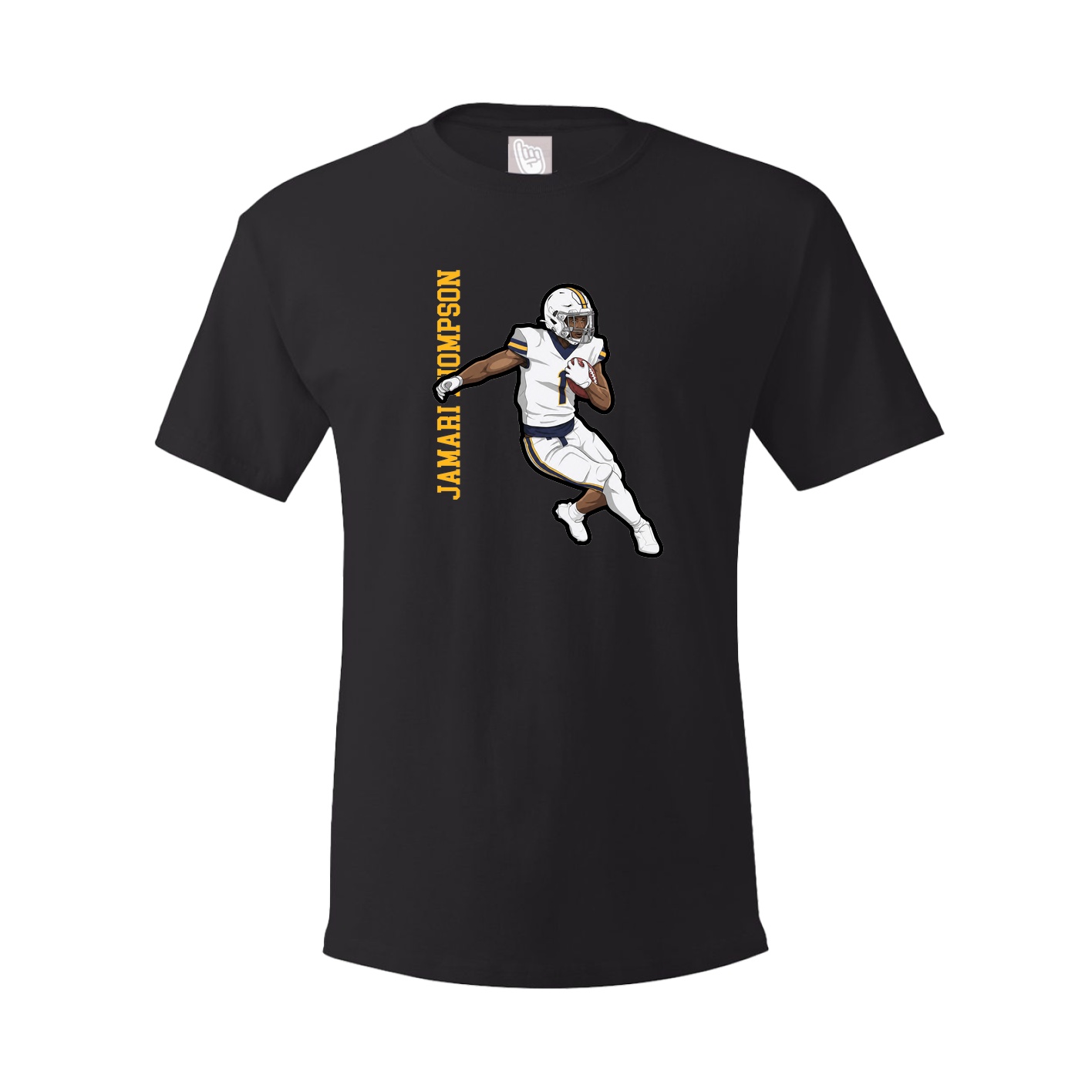 Tee — Name Vertical in Black