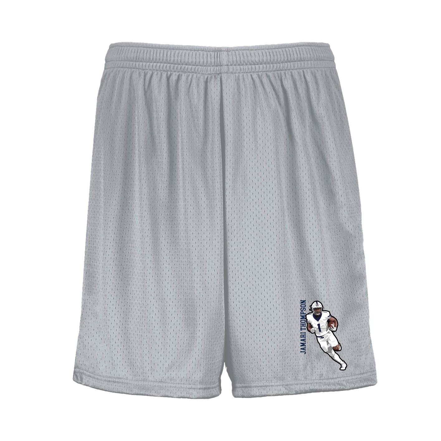 Shorts — Name Vertical in Silver