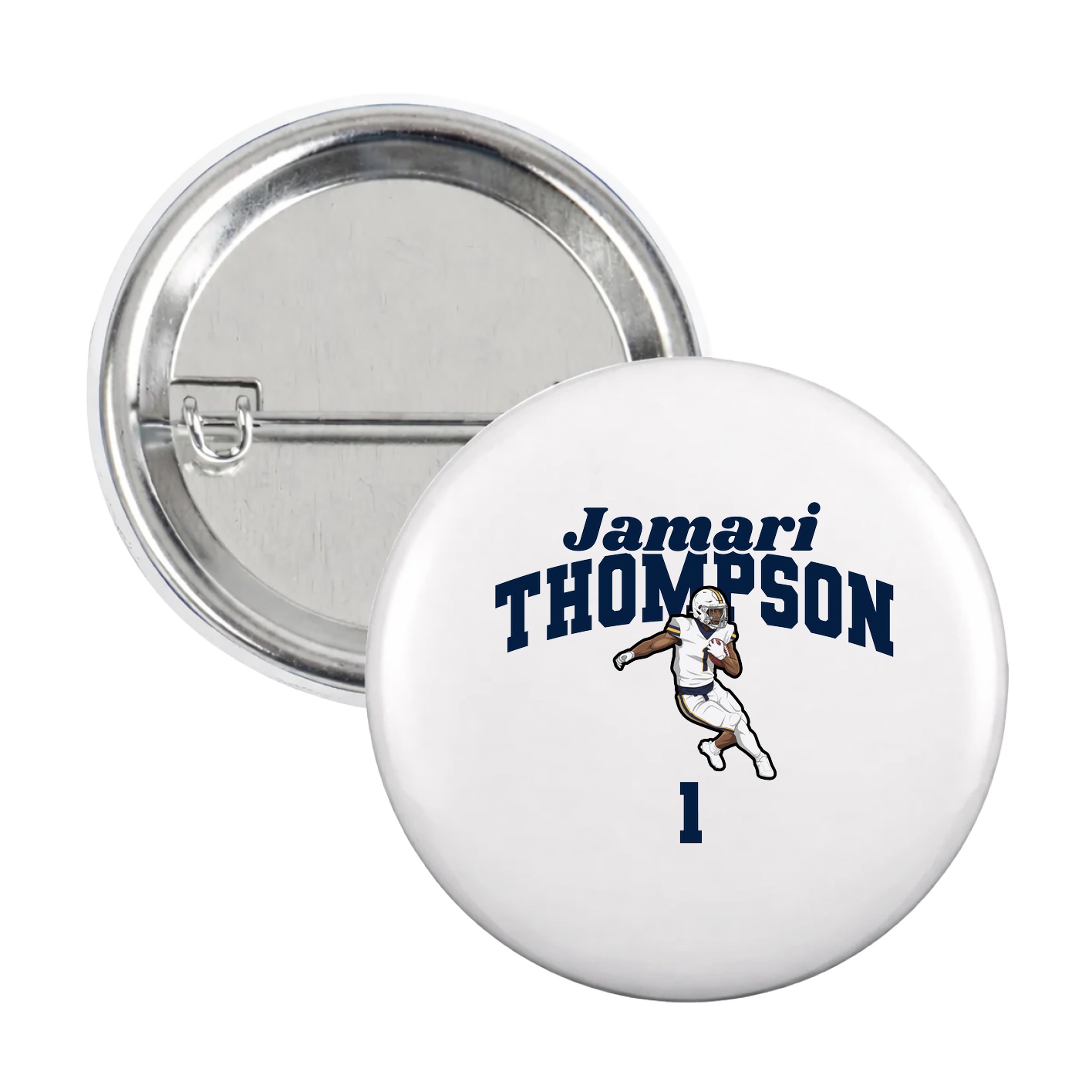 Game Day Button — Signature Arch in White