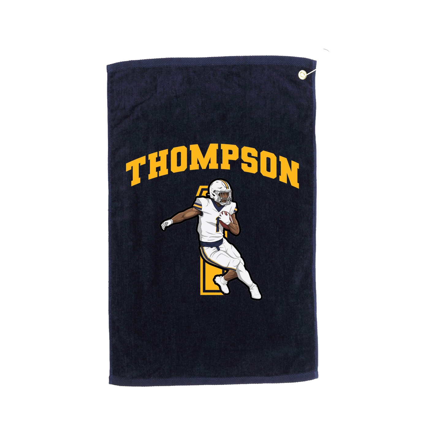Golf Towel — Number in Navy