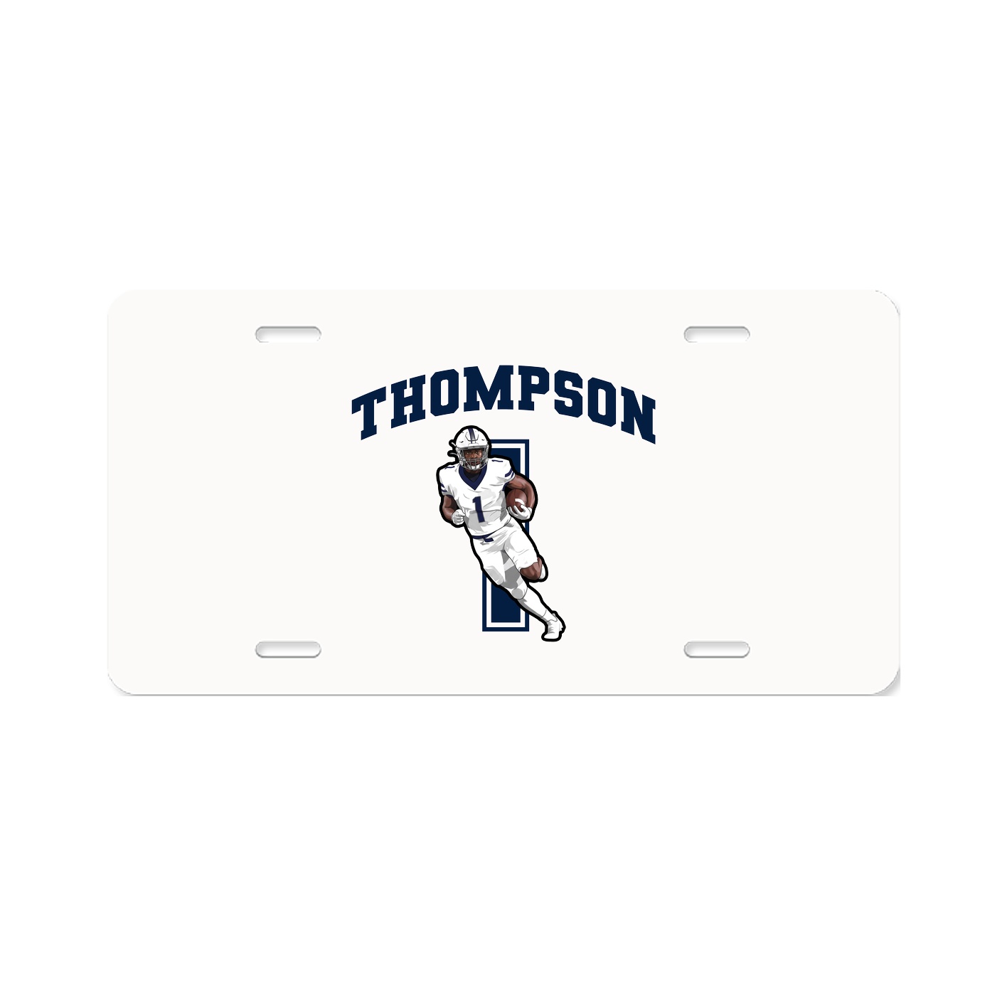 License Plate — Number in Classic