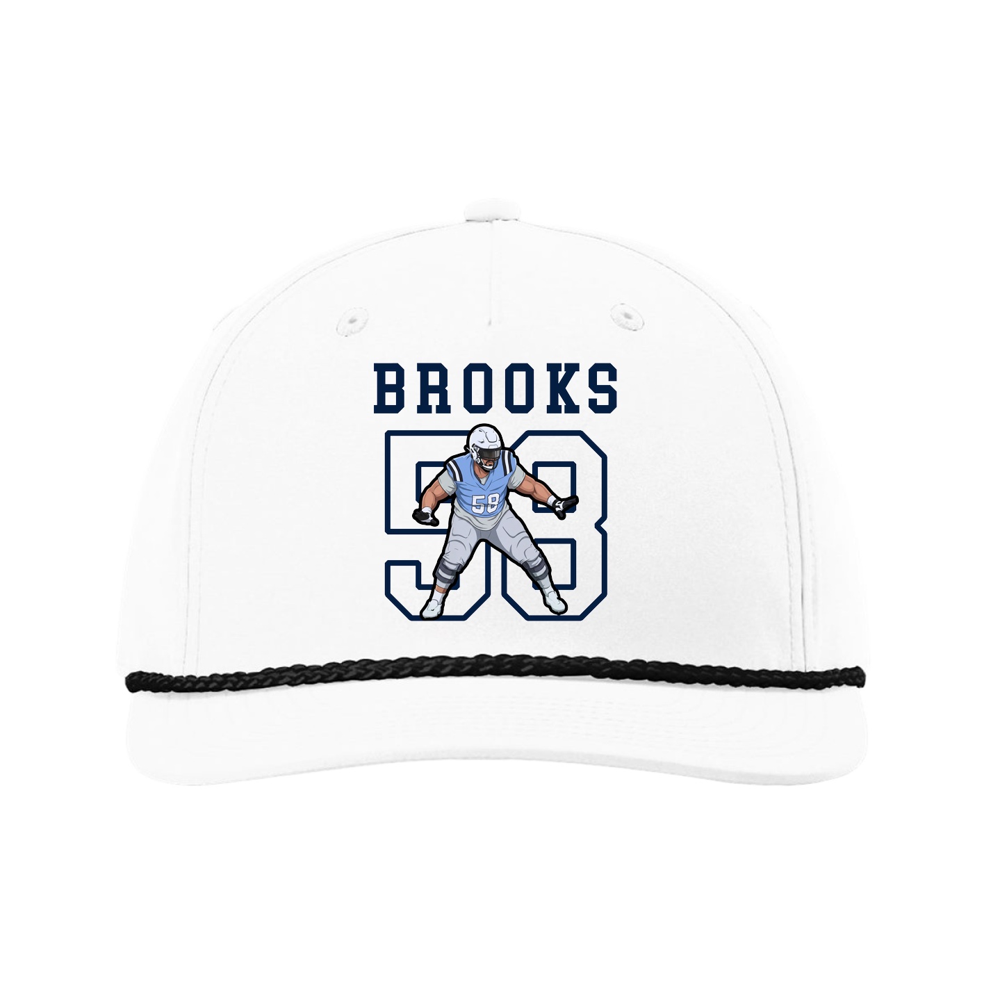 Five-Panel Classic Rope Cap — Shirsey in White