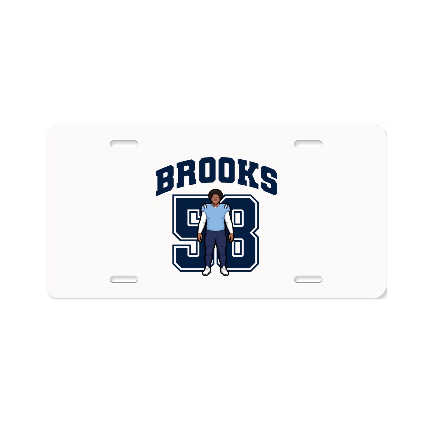 License Plate — Number in Classic