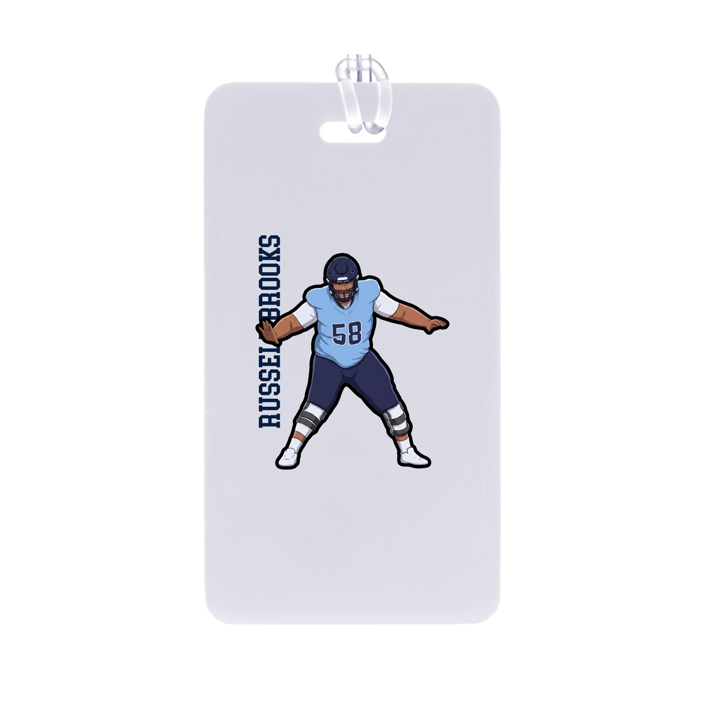 Bag Tag — Name Vertical in Classic