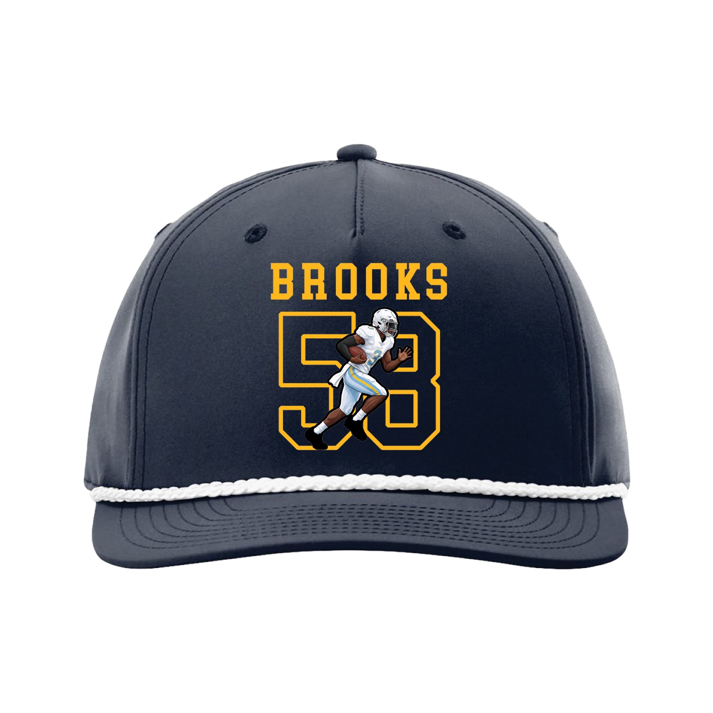 Five-Panel Classic Rope Cap — Shirsey in Navy