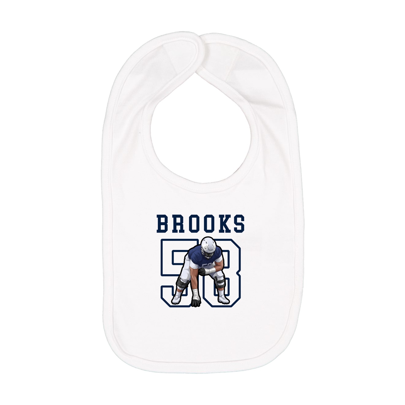 Infant Bib — Shirsey in White