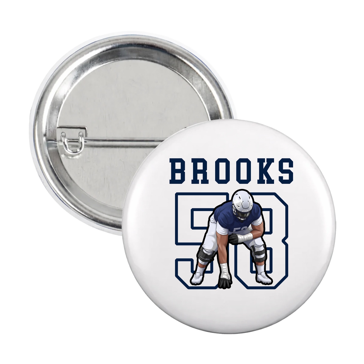 Game Day Button — Shirsey in White