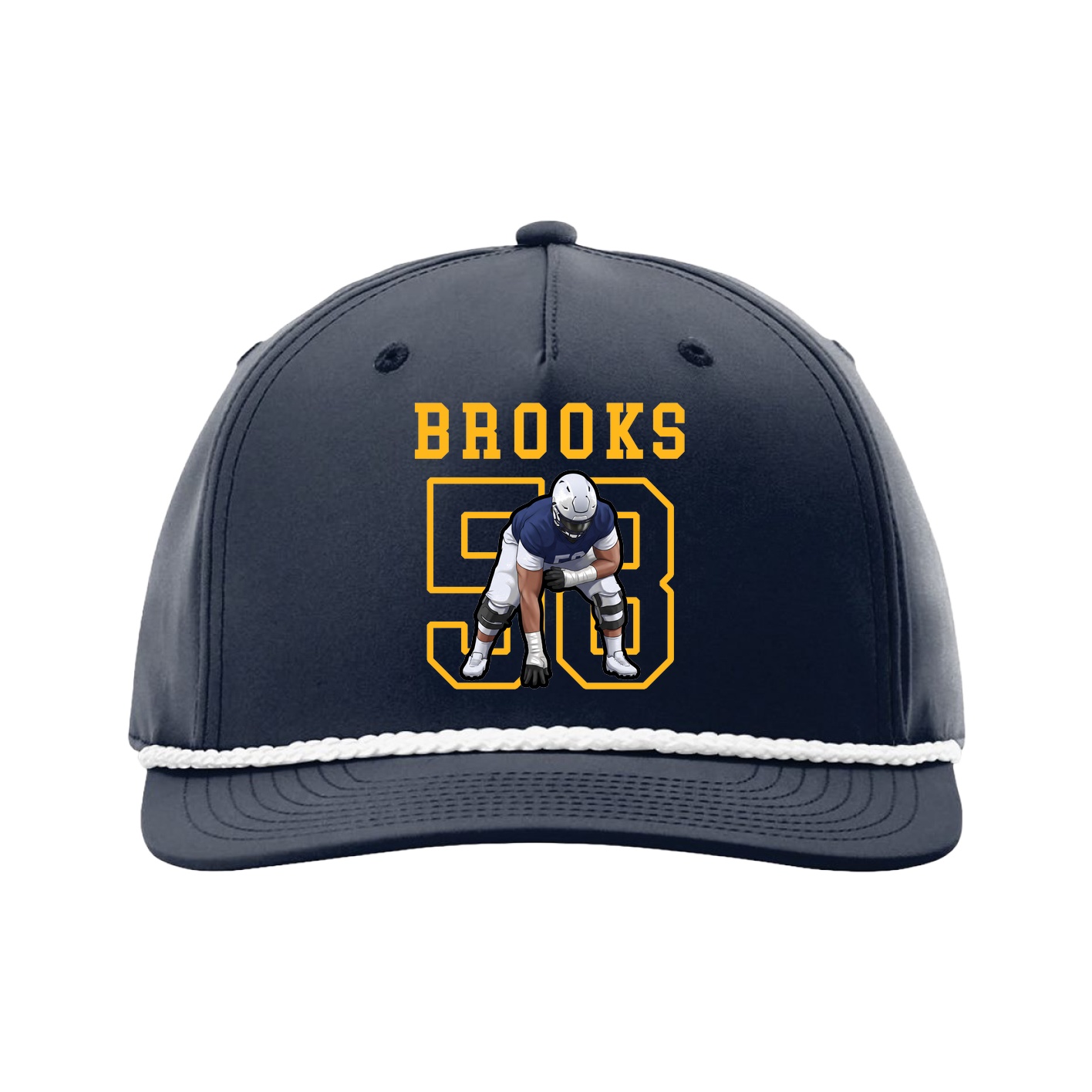 Five-Panel Classic Rope Cap — Shirsey in Navy