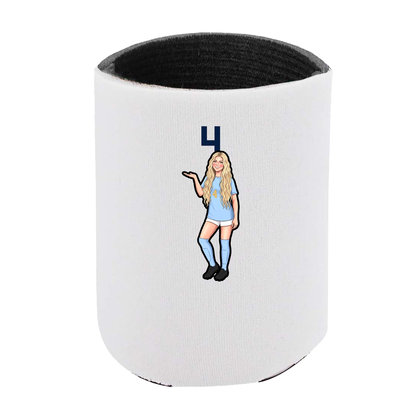 Can Holder — Number Top in White