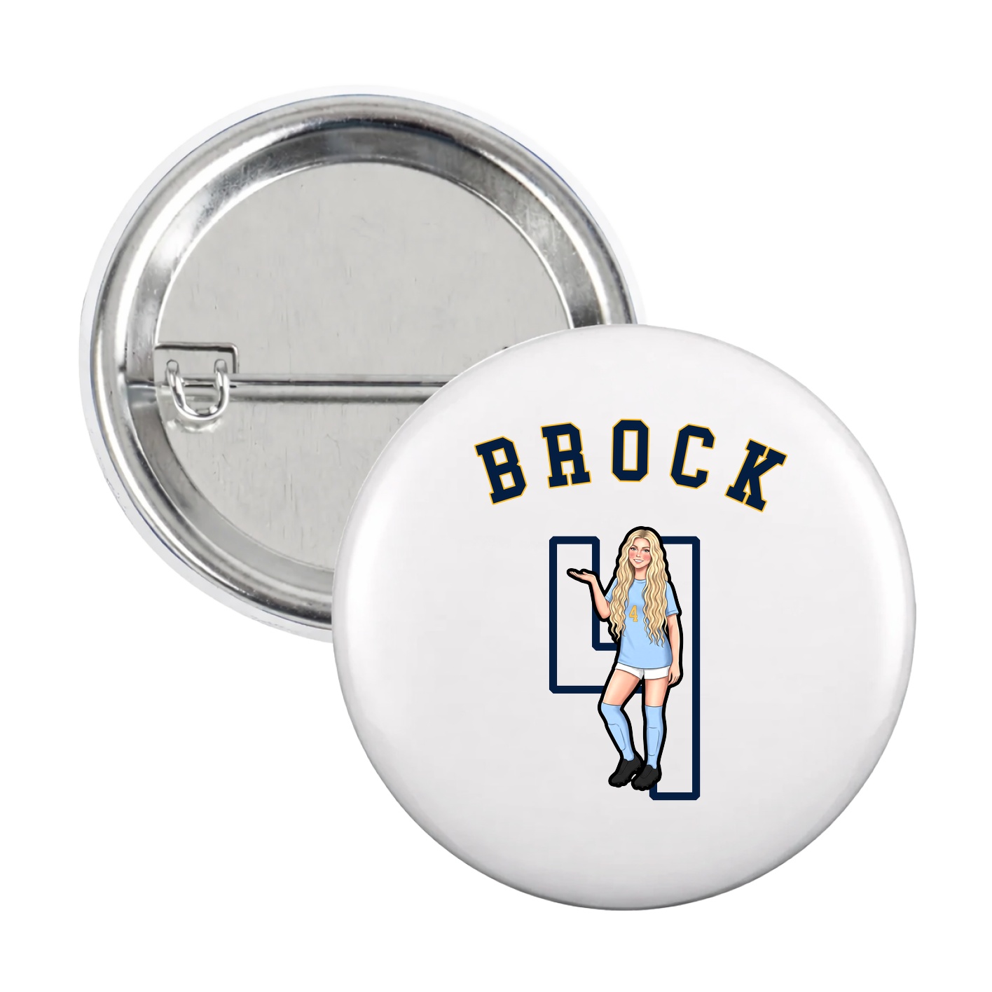 Game Day Button — Shirsey Arch in White