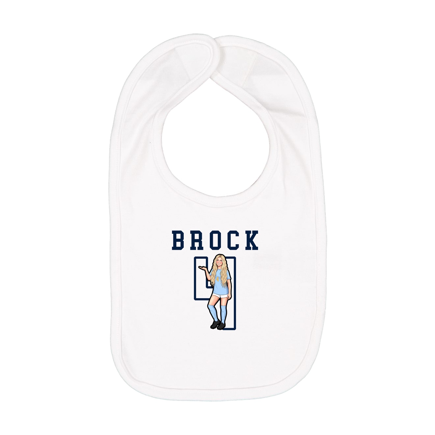 Infant Bib — Shirsey in White