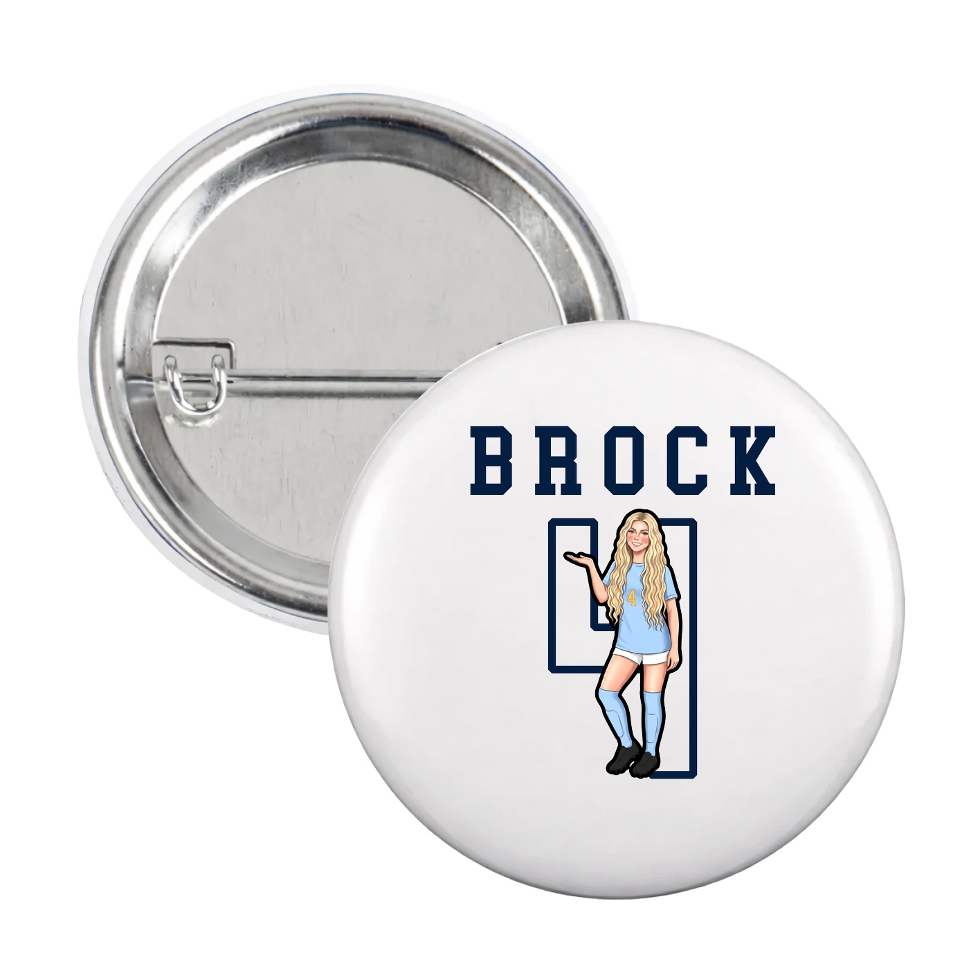 Game Day Button — Shirsey in White