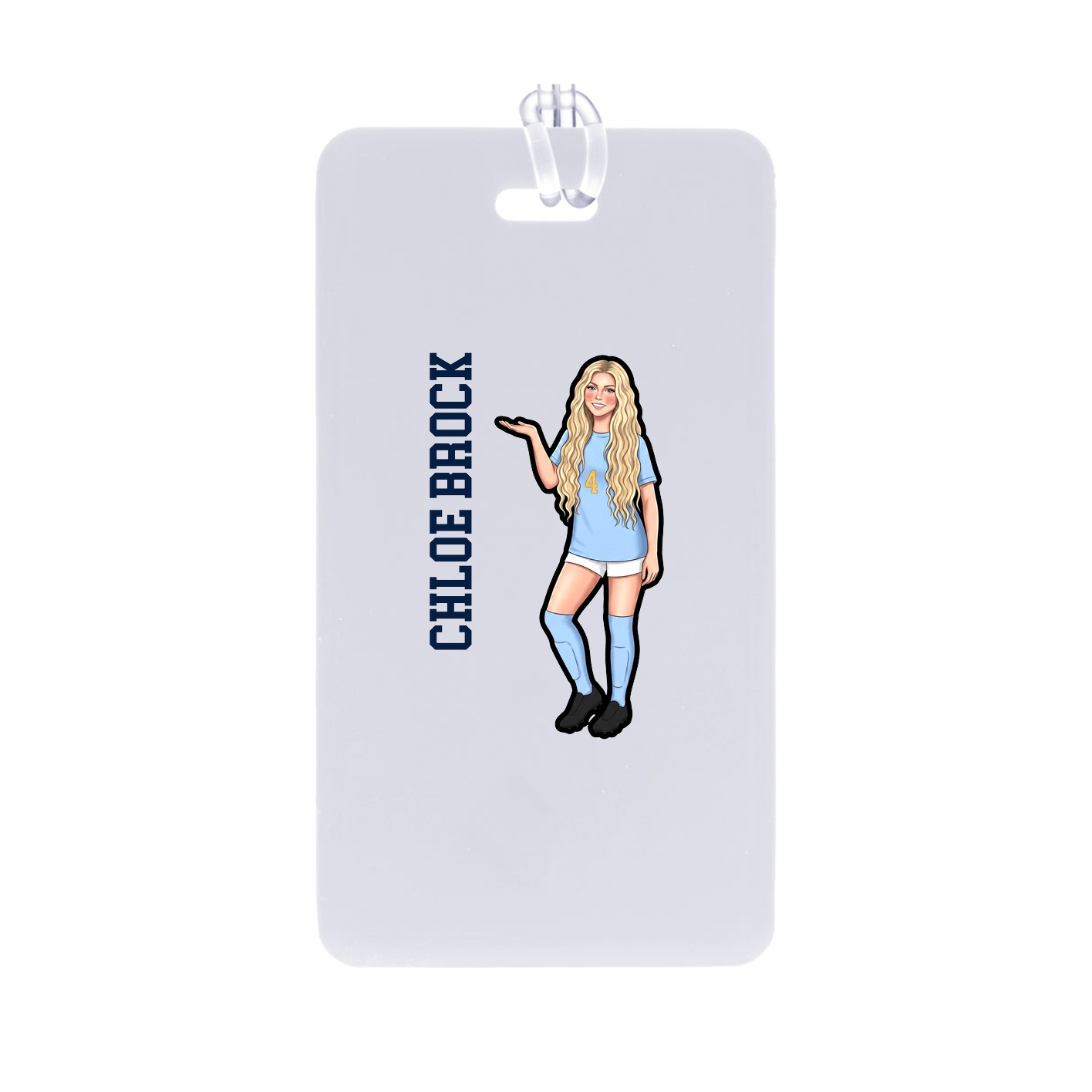 Bag Tag — Name Vertical in Classic