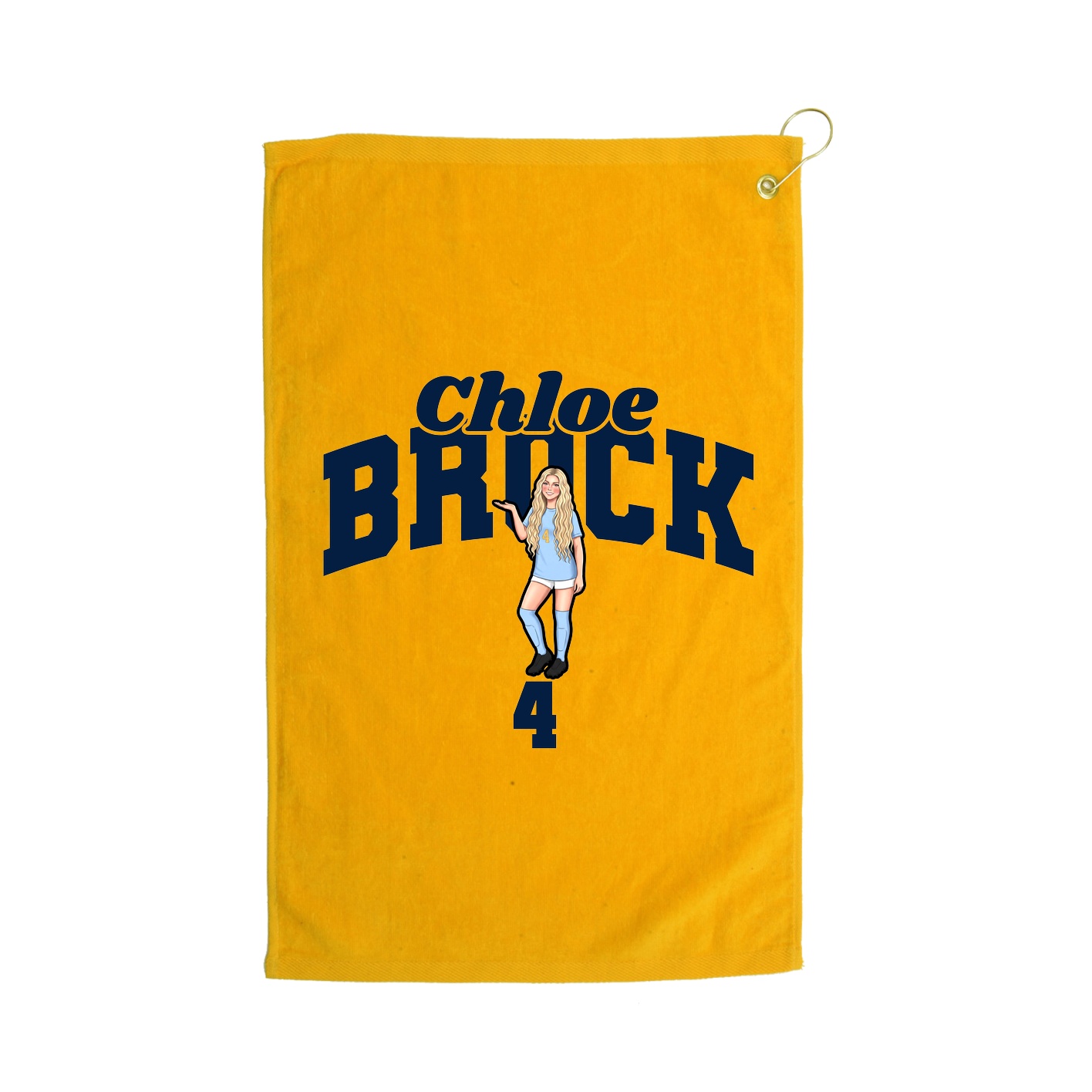Golf Towel — Signature Arch in Gold
