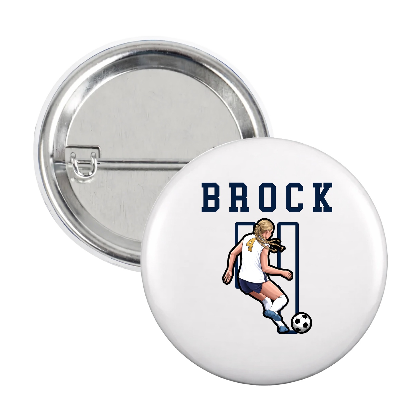 Game Day Button — Shirsey in White