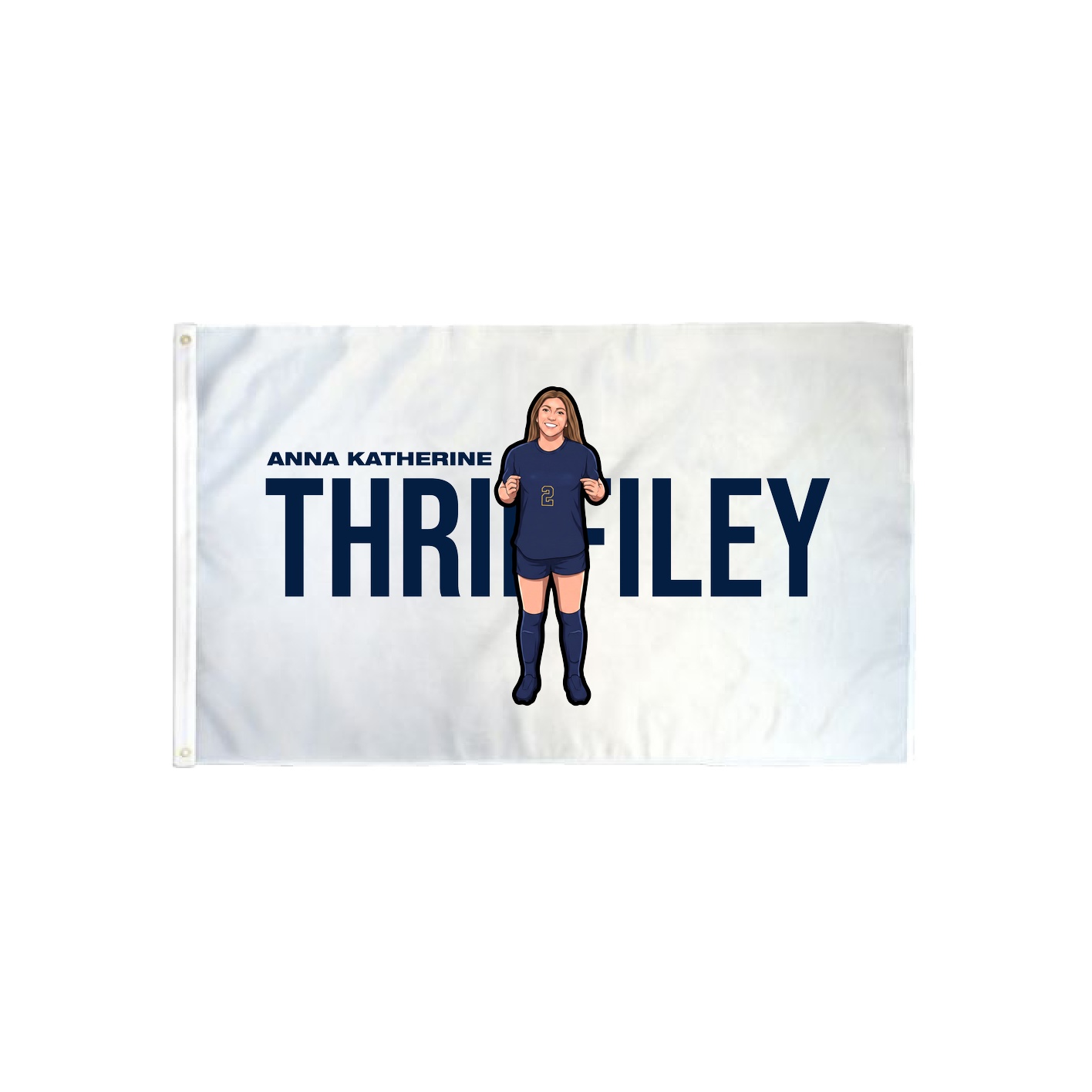 3x5 Flag — Player Name in Classic