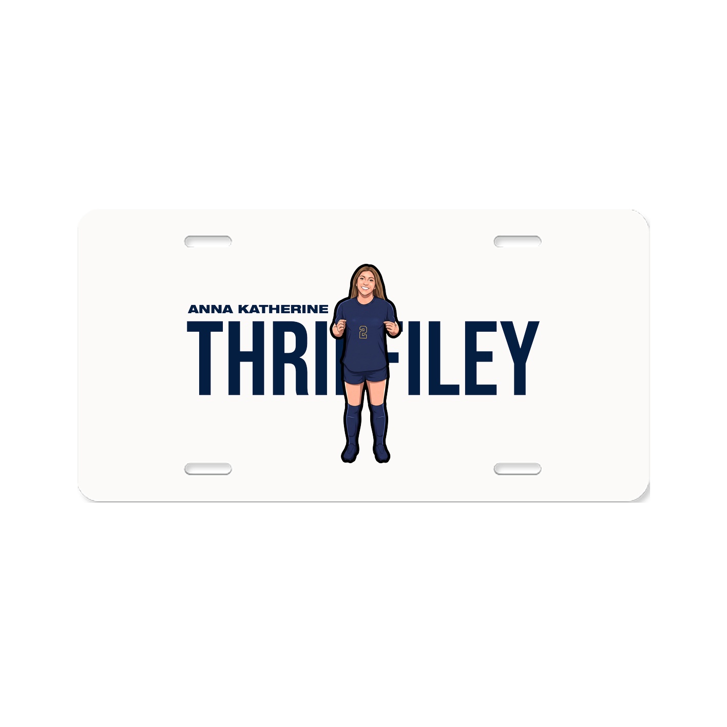 License Plate — Player Name in Classic