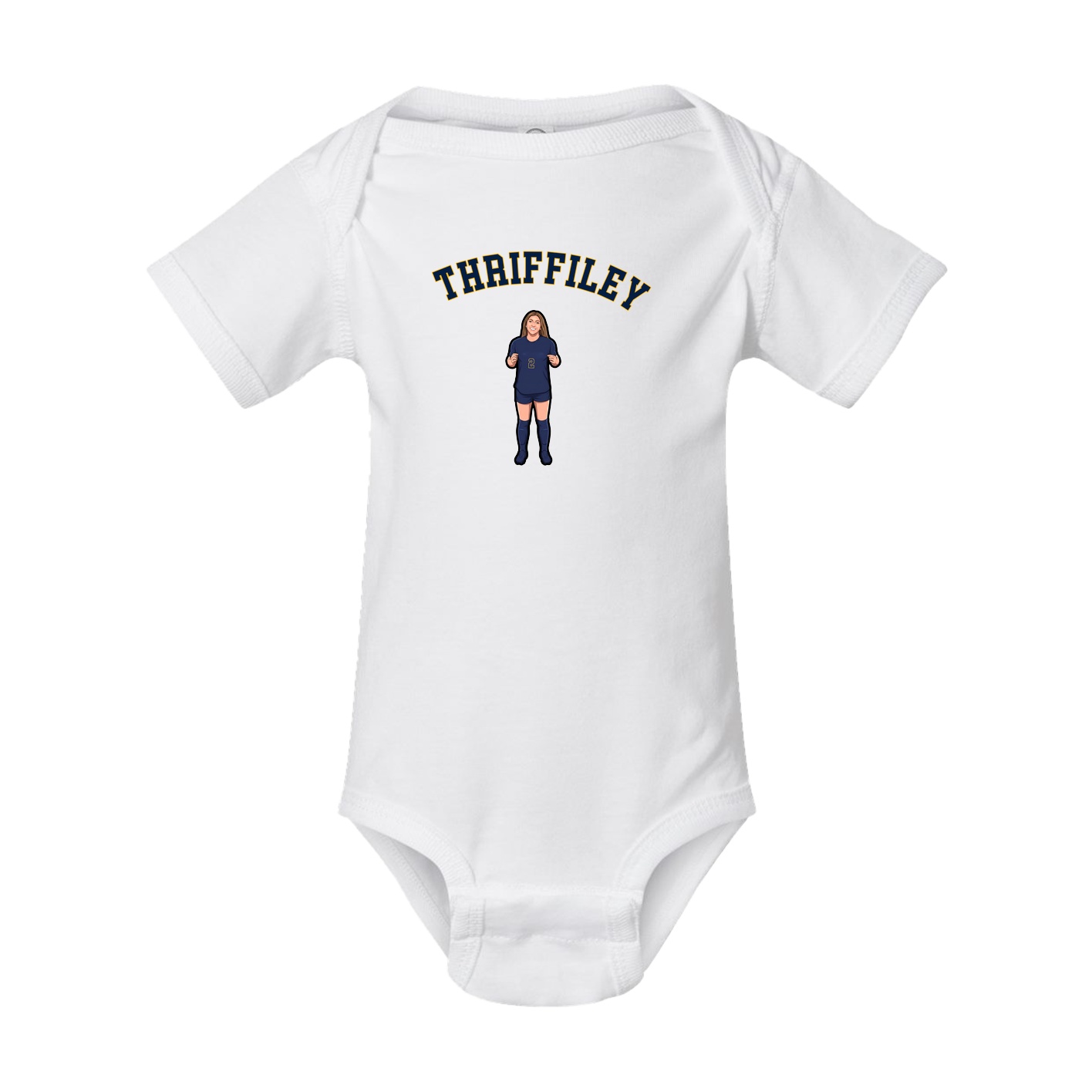 Baby Onesie — Shirsey Arch in White