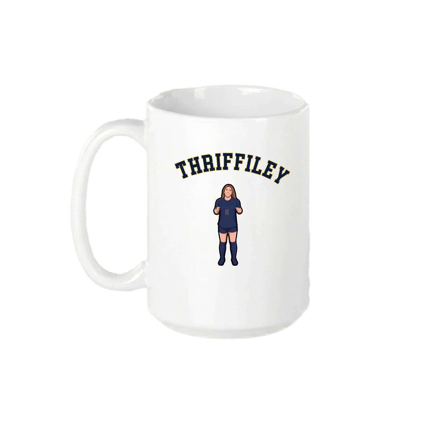 15oz Coffee Mug — Shirsey Arch in White