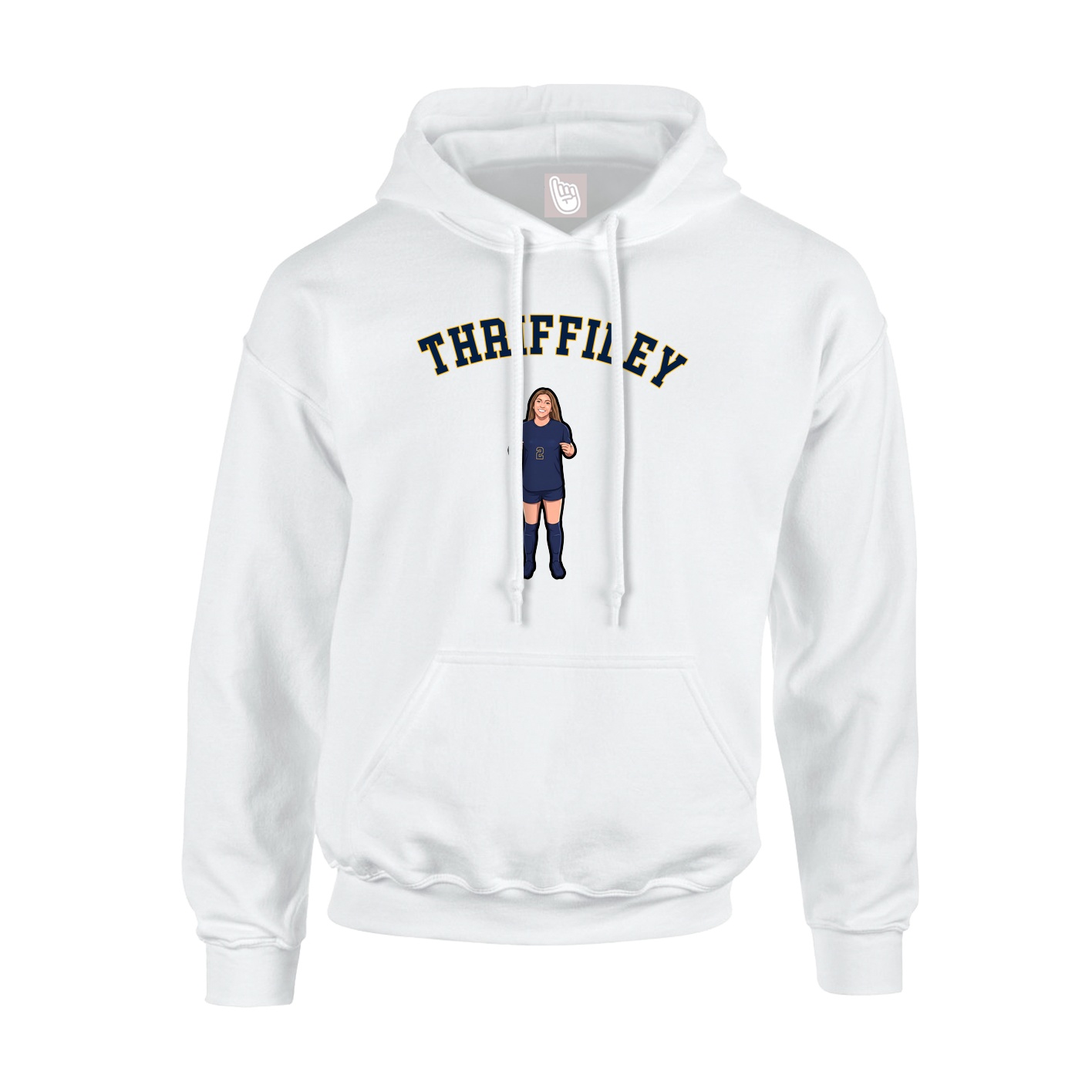 Hoodie — Shirsey Arch in White