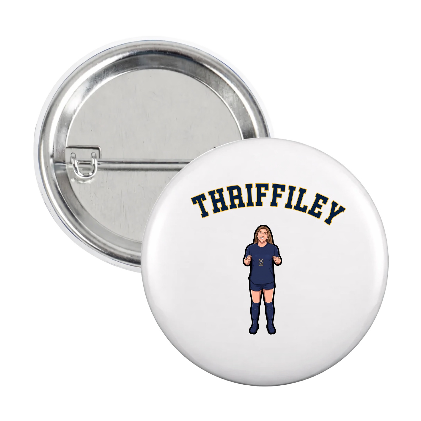 Game Day Button — Shirsey Arch in White