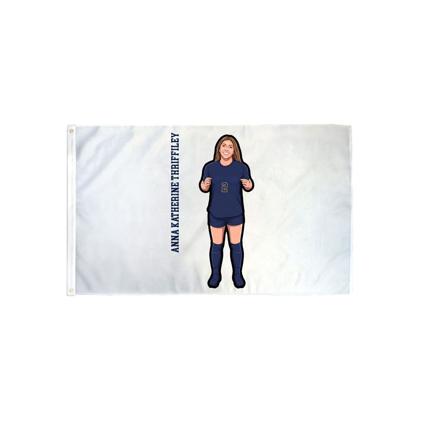 3x5 Flag — Name Vertical in Classic