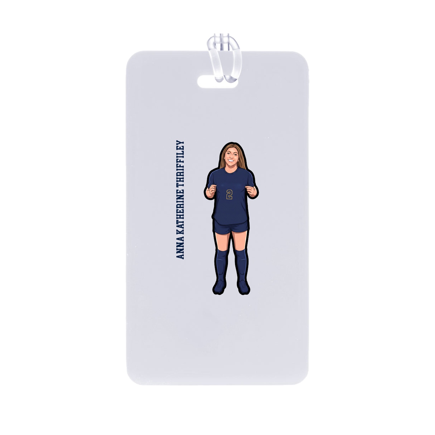 Bag Tag — Name Vertical in Classic