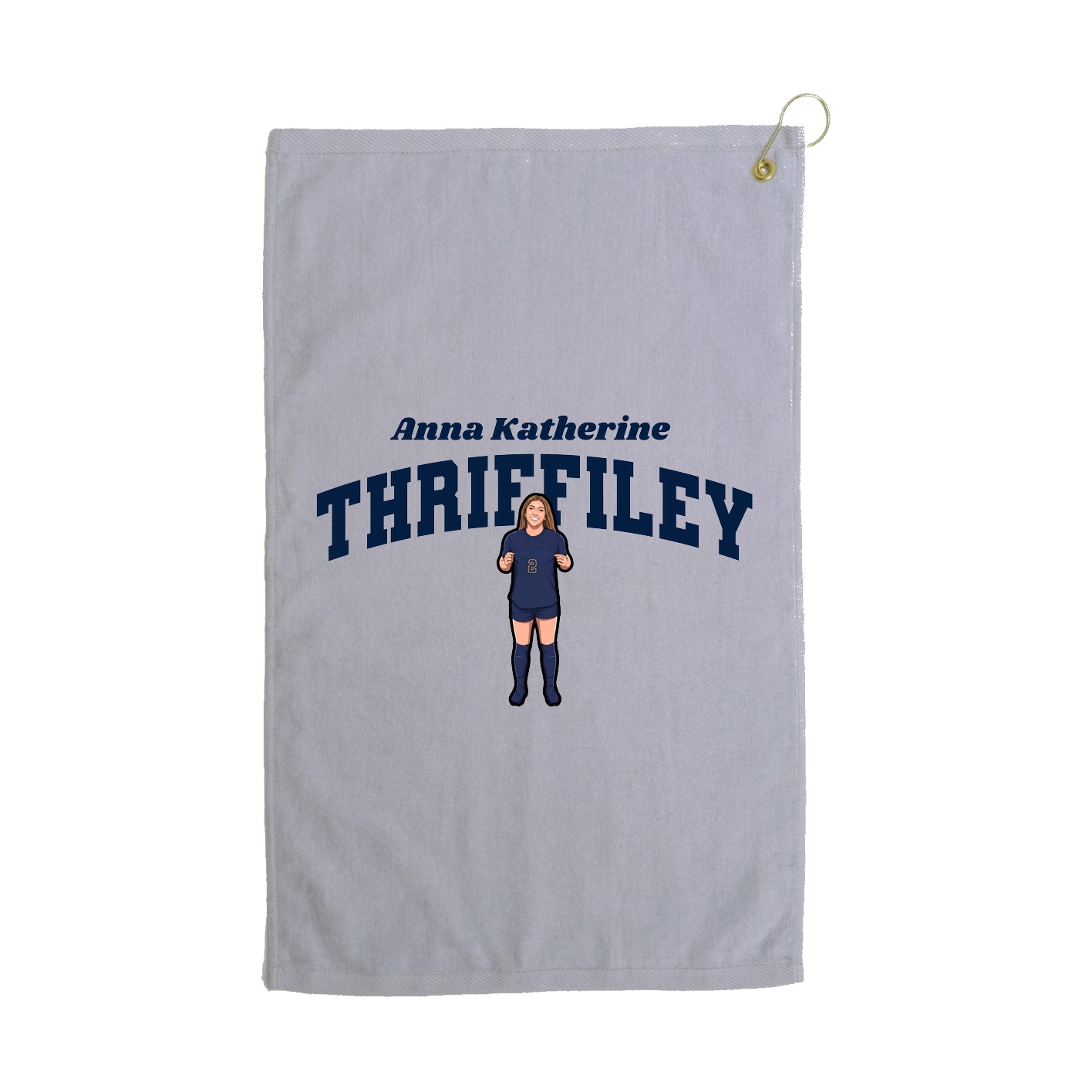 Golf Towel — Signature Arch in Grey