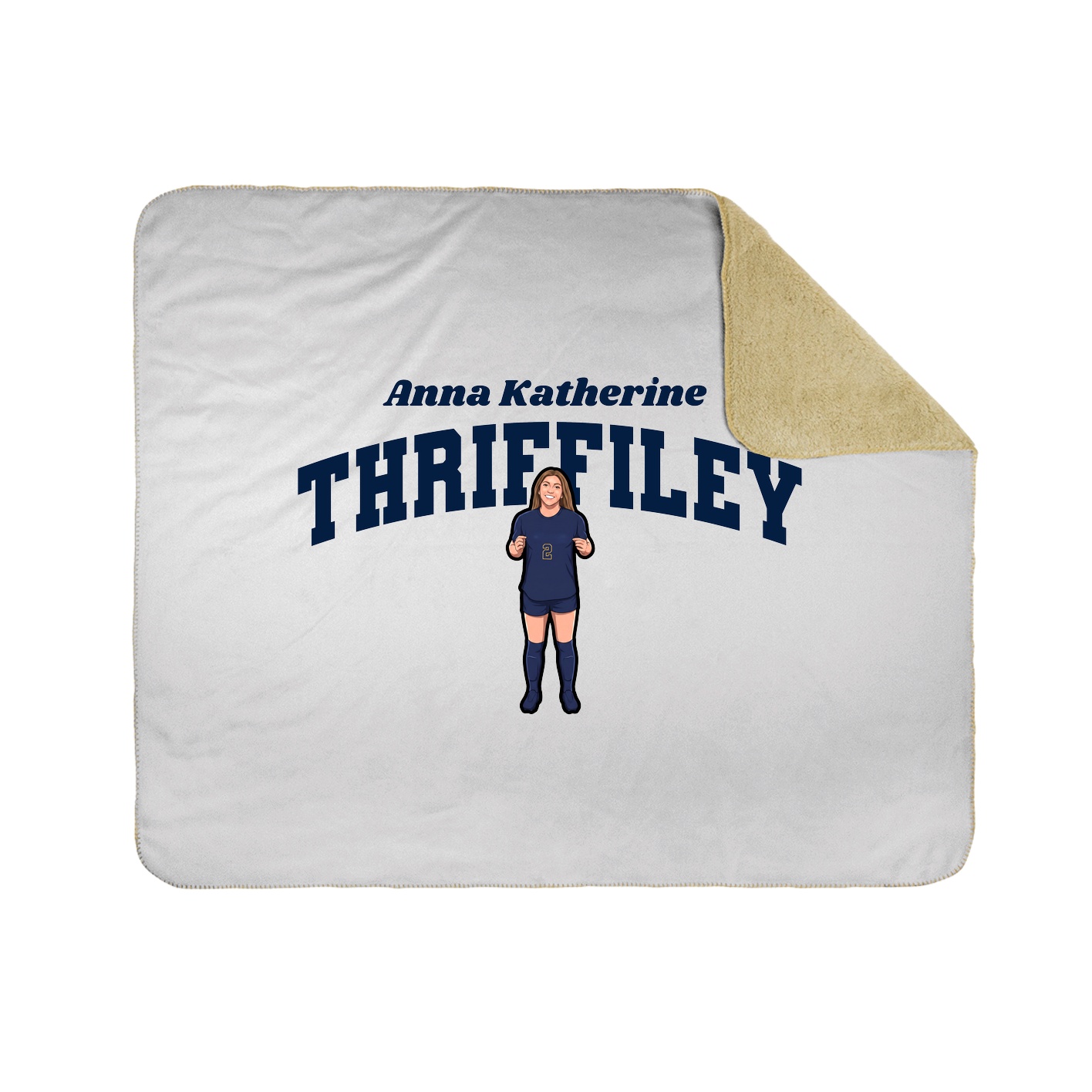 Throw Blanket — Signature Arch in White