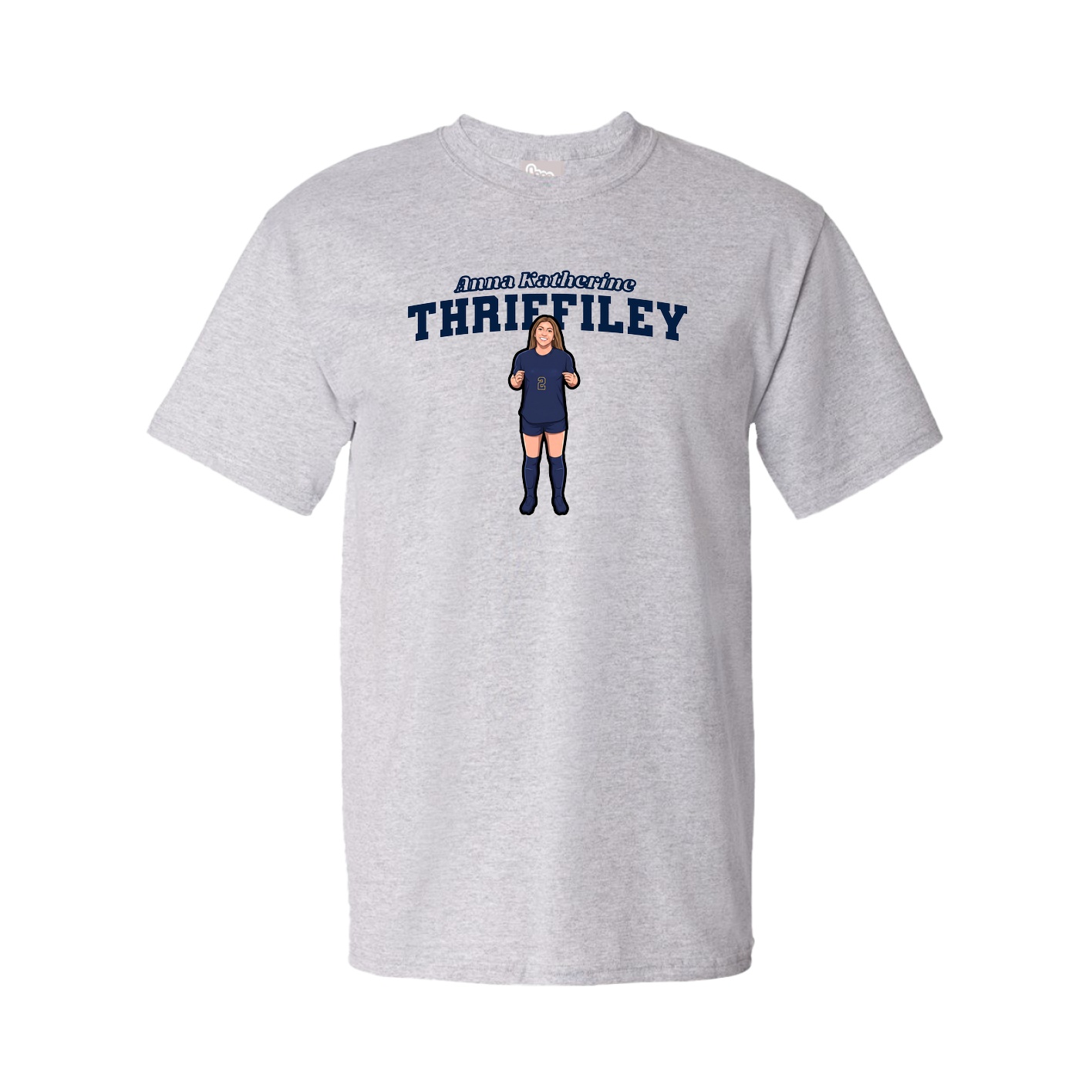 Tee — Name Arch in Grey