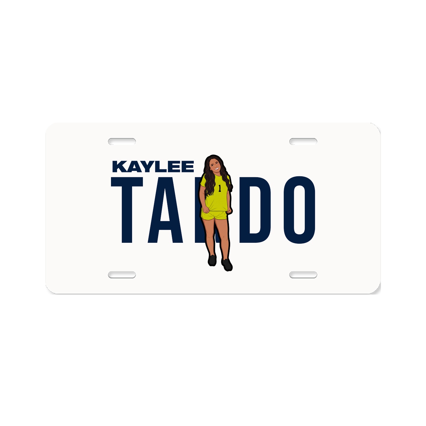License Plate — Player Name in Classic