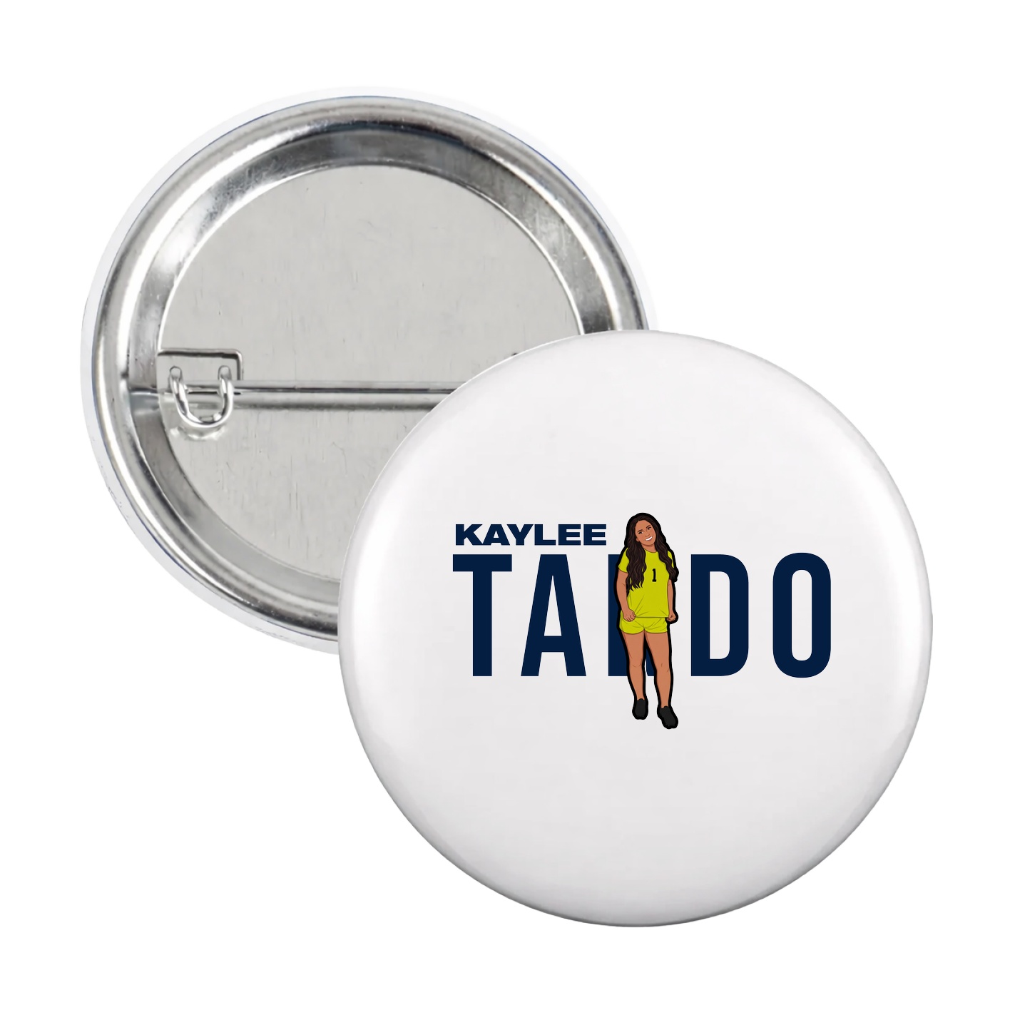 Game Day Button — Player Name in White