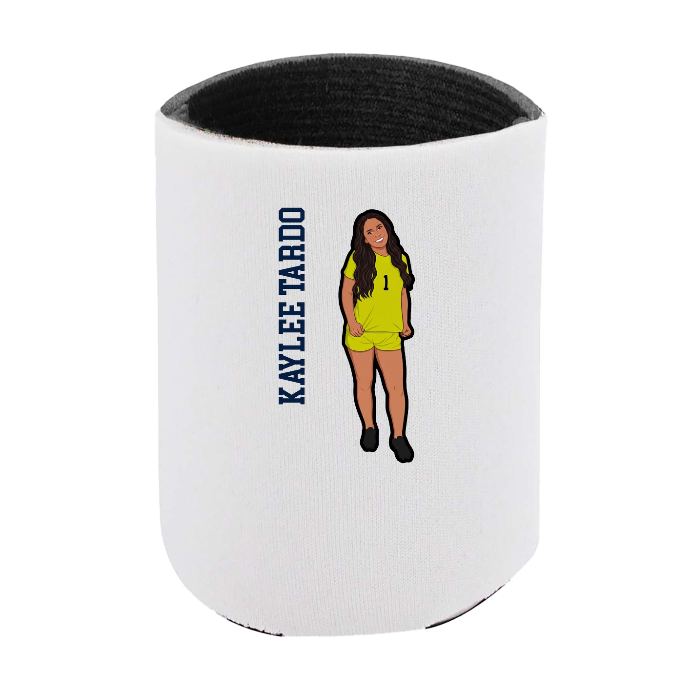 Can Holder — Name Vertical in White