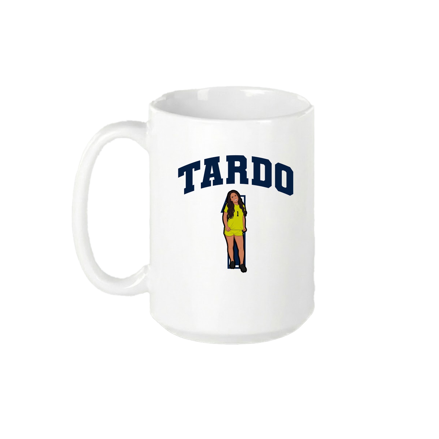 15oz Coffee Mug — Number in White
