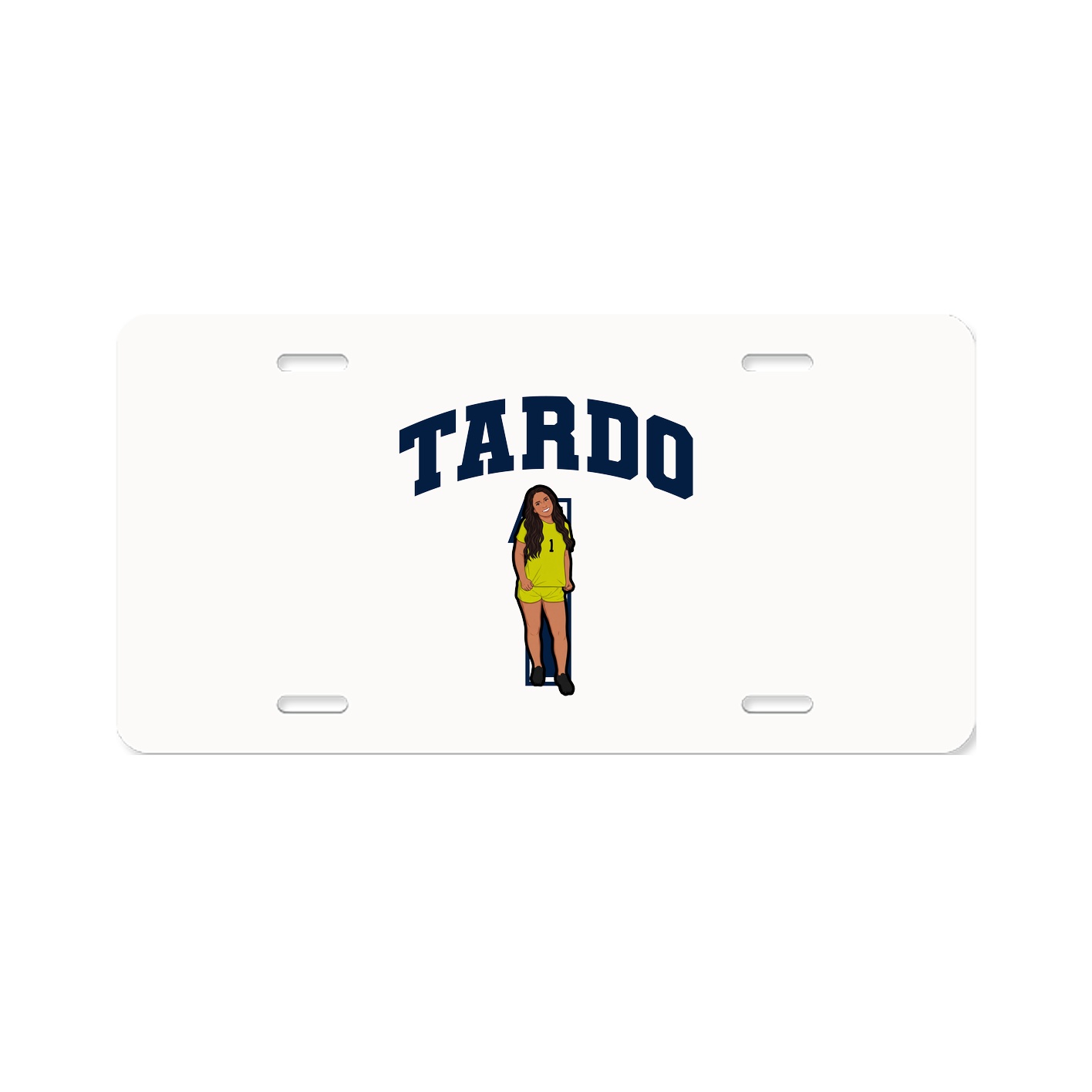 License Plate — Number in Classic