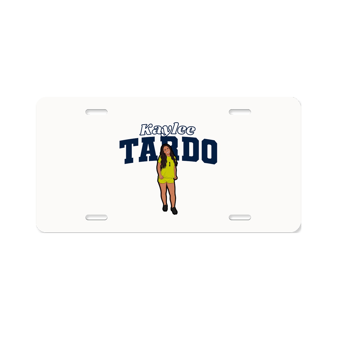 License Plate — Name Arch in Classic