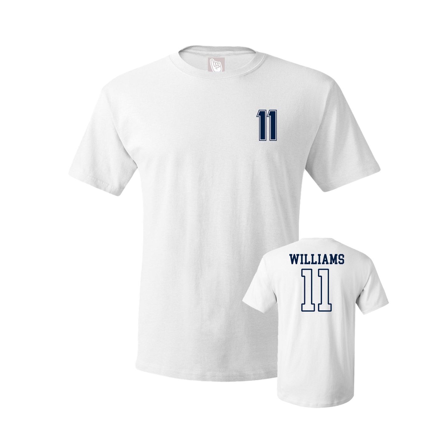 Youth Tee — Chest Back in White
