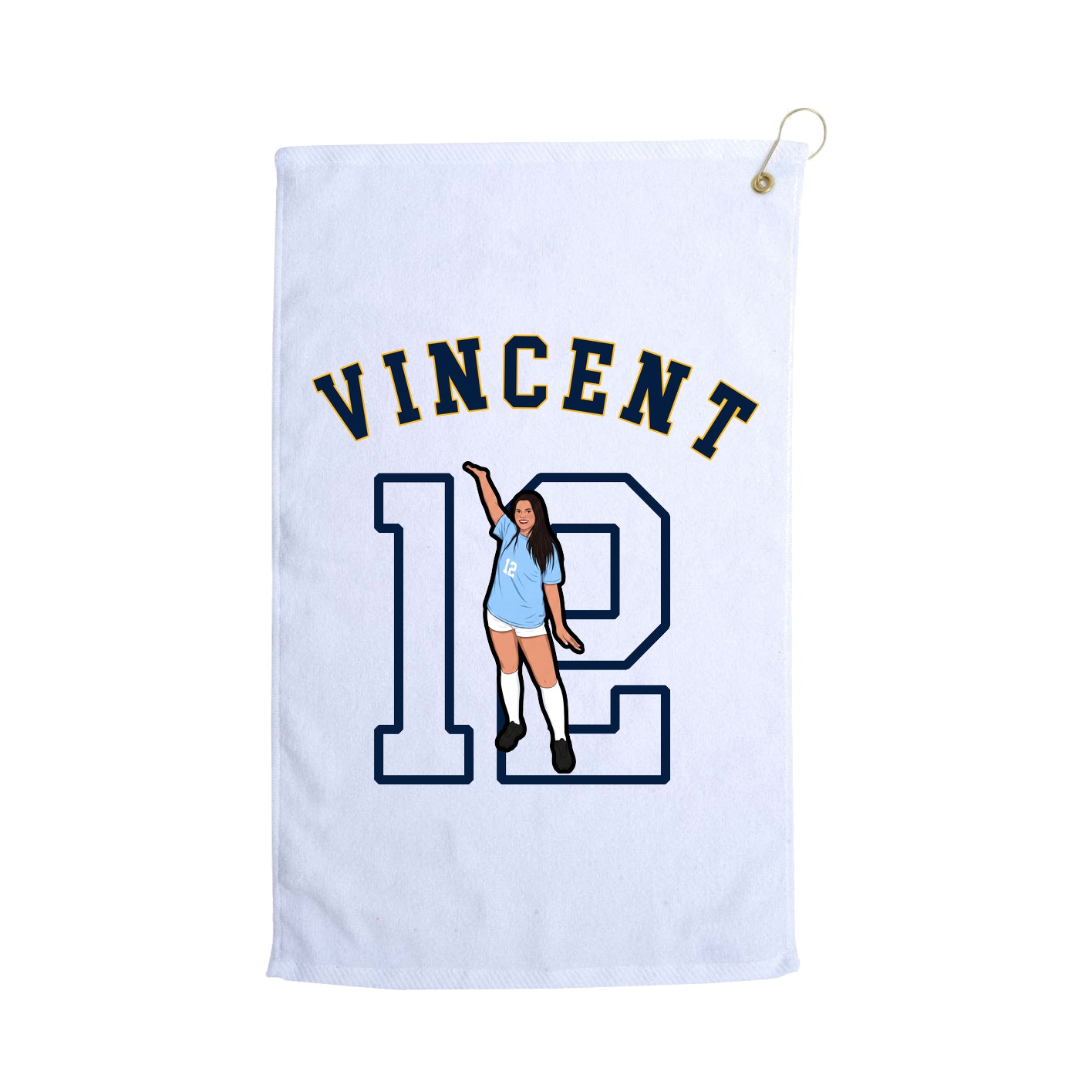 Golf Towel — Shirsey Arch in White