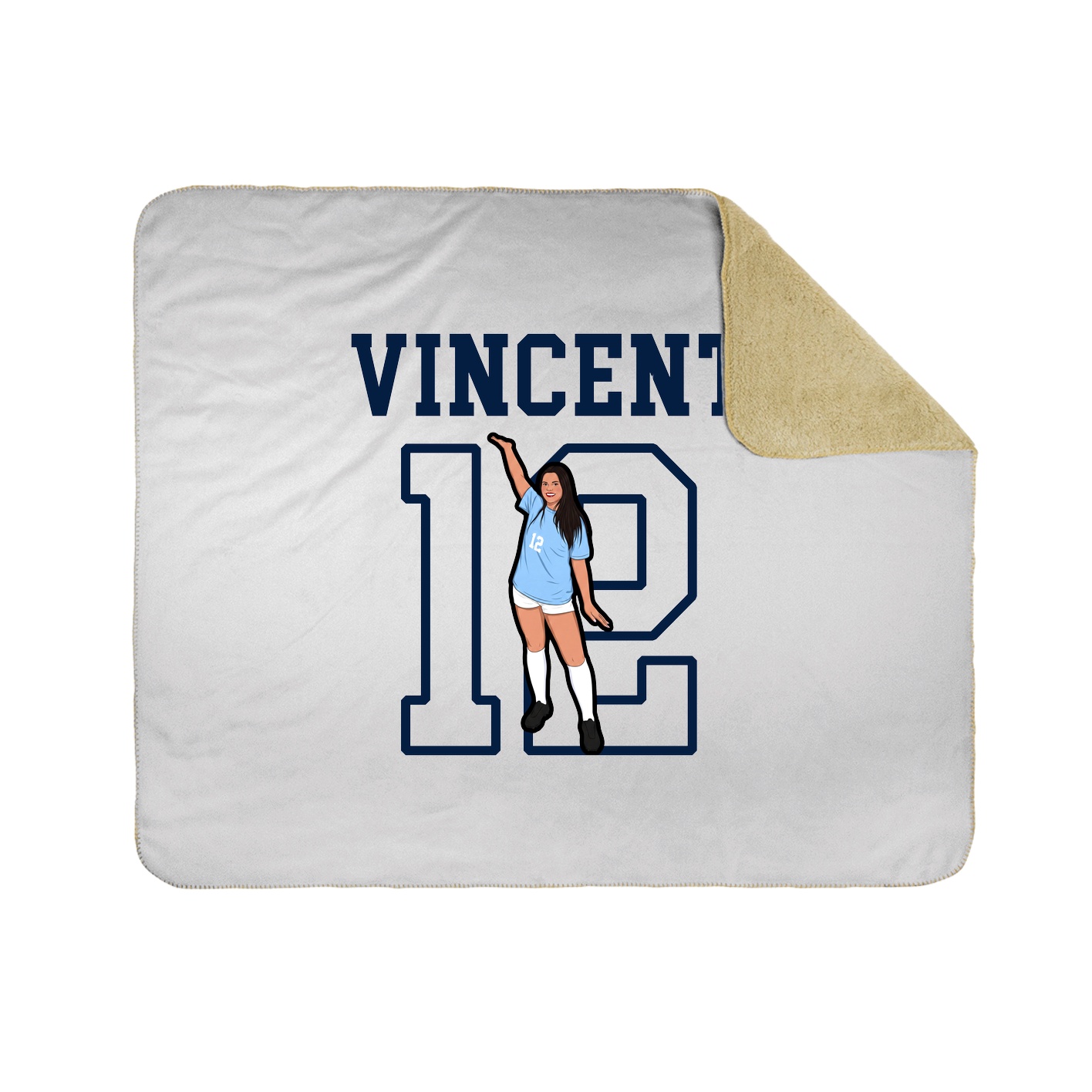 Throw Blanket — Shirsey in White