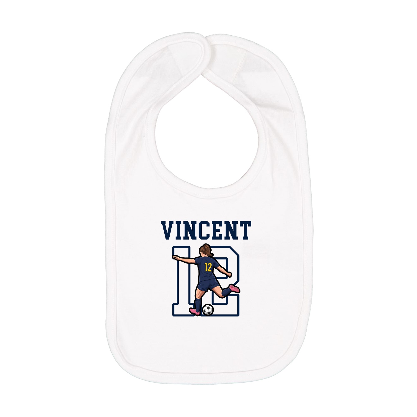 Infant Bib — Shirsey in White