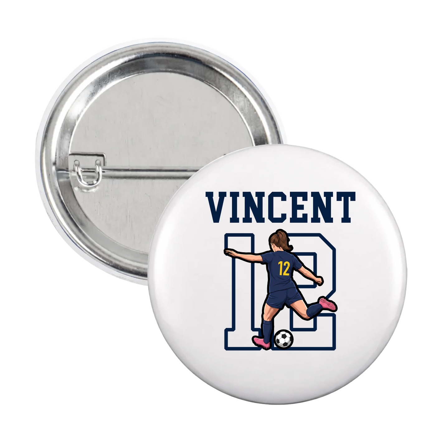 Game Day Button — Shirsey in White