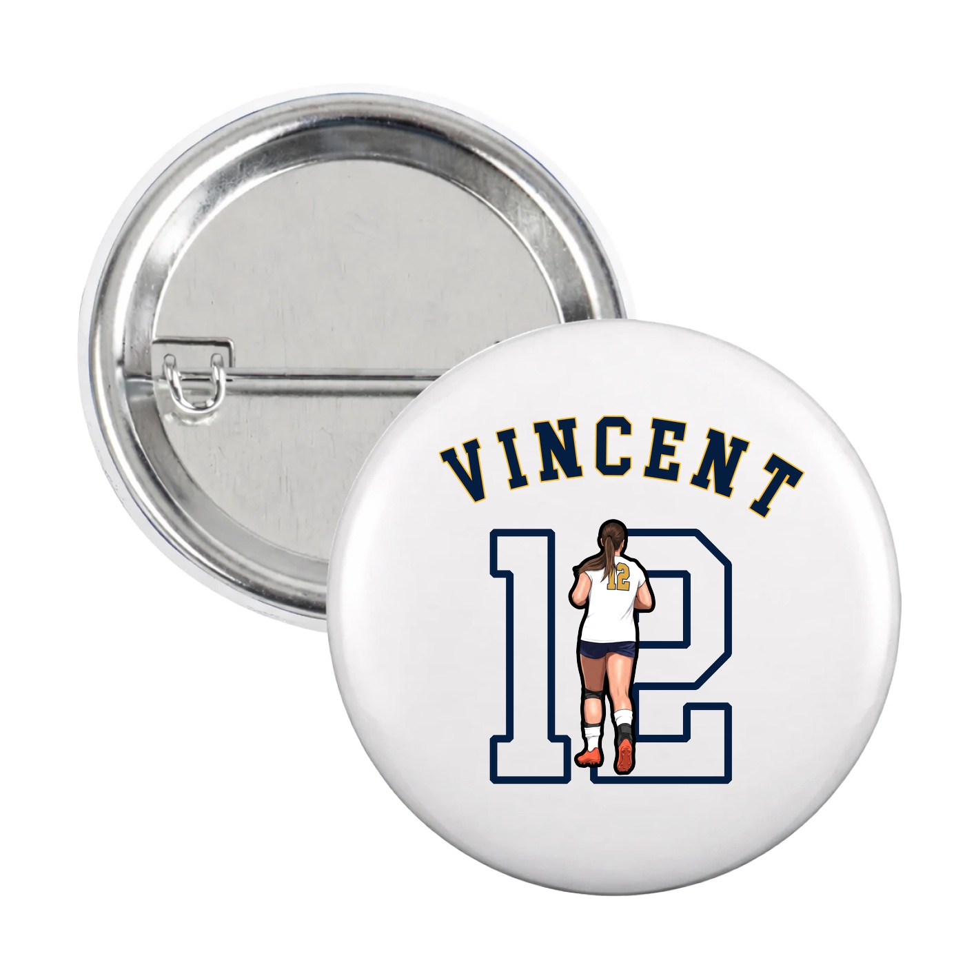 Game Day Button — Shirsey Arch in White