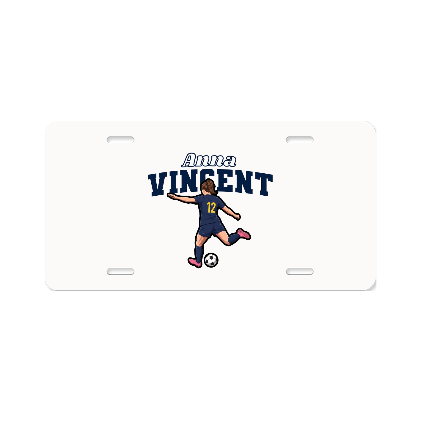 License Plate — Name Arch in Classic
