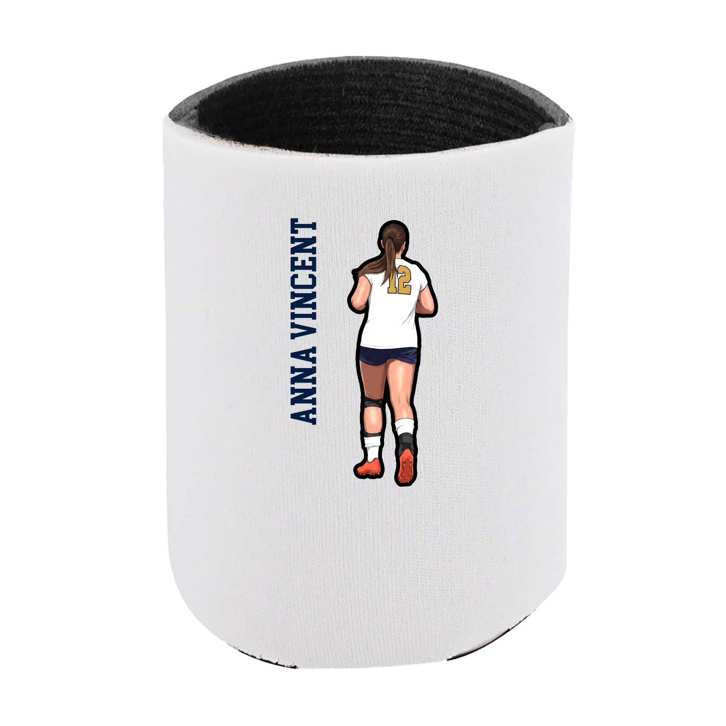 Can Holder — Name Vertical in White