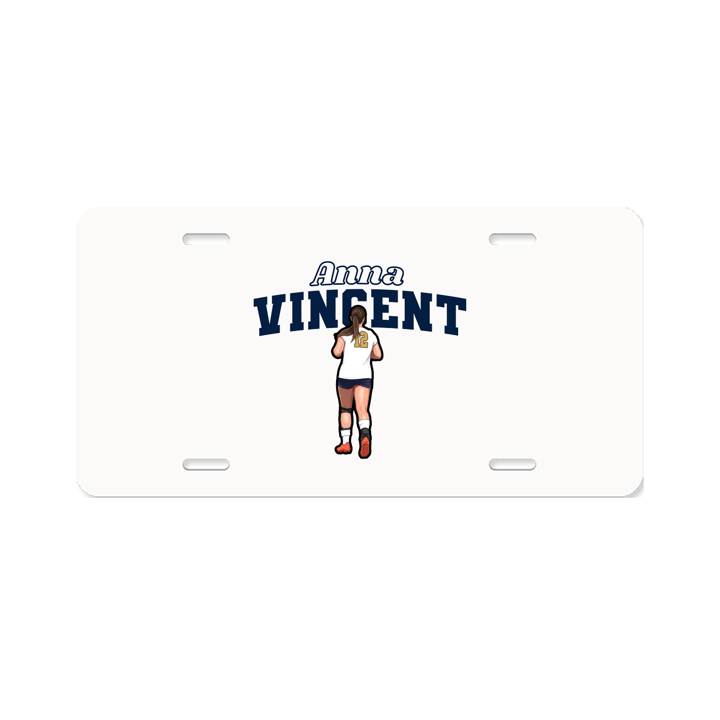 License Plate — Name Arch in Classic