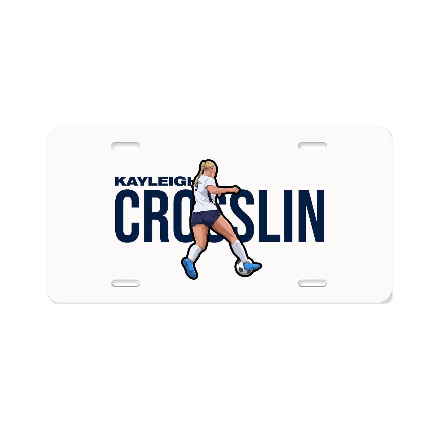 License Plate — Player Name in Classic