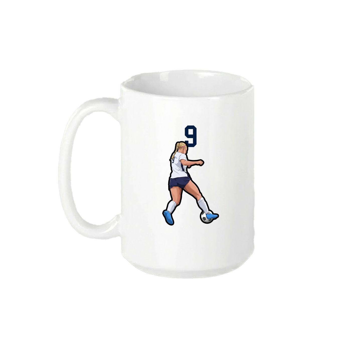15oz Coffee Mug — Number Top in White