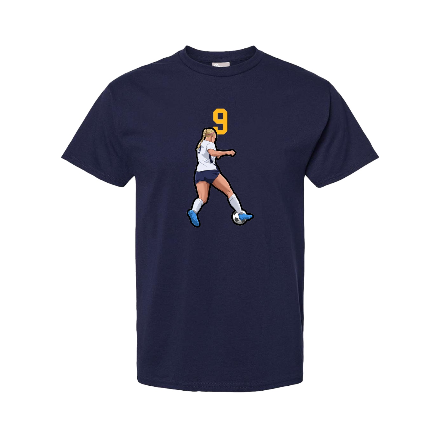 Youth Tee — Number Top in Navy